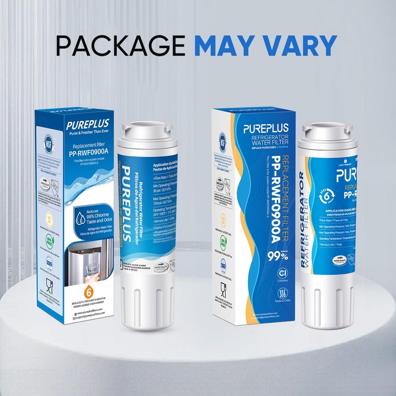 Pure Plus PUREPLUS UKF8001 Refrigerator Water Filter Replacement for Maytag UKF8001P, EDR4RXD1, Everydrop Filter 4, PUR 4396395, Puriclean II, UKF8001AXX-200, UKF8001AXX-750, RWF0900A, RFC0900A, 469006, 2Pack - Image 5